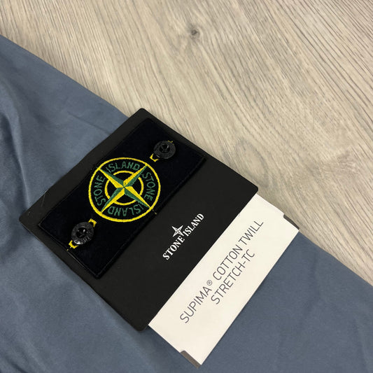 Stone Island Supima Jacket - Avio Blue
