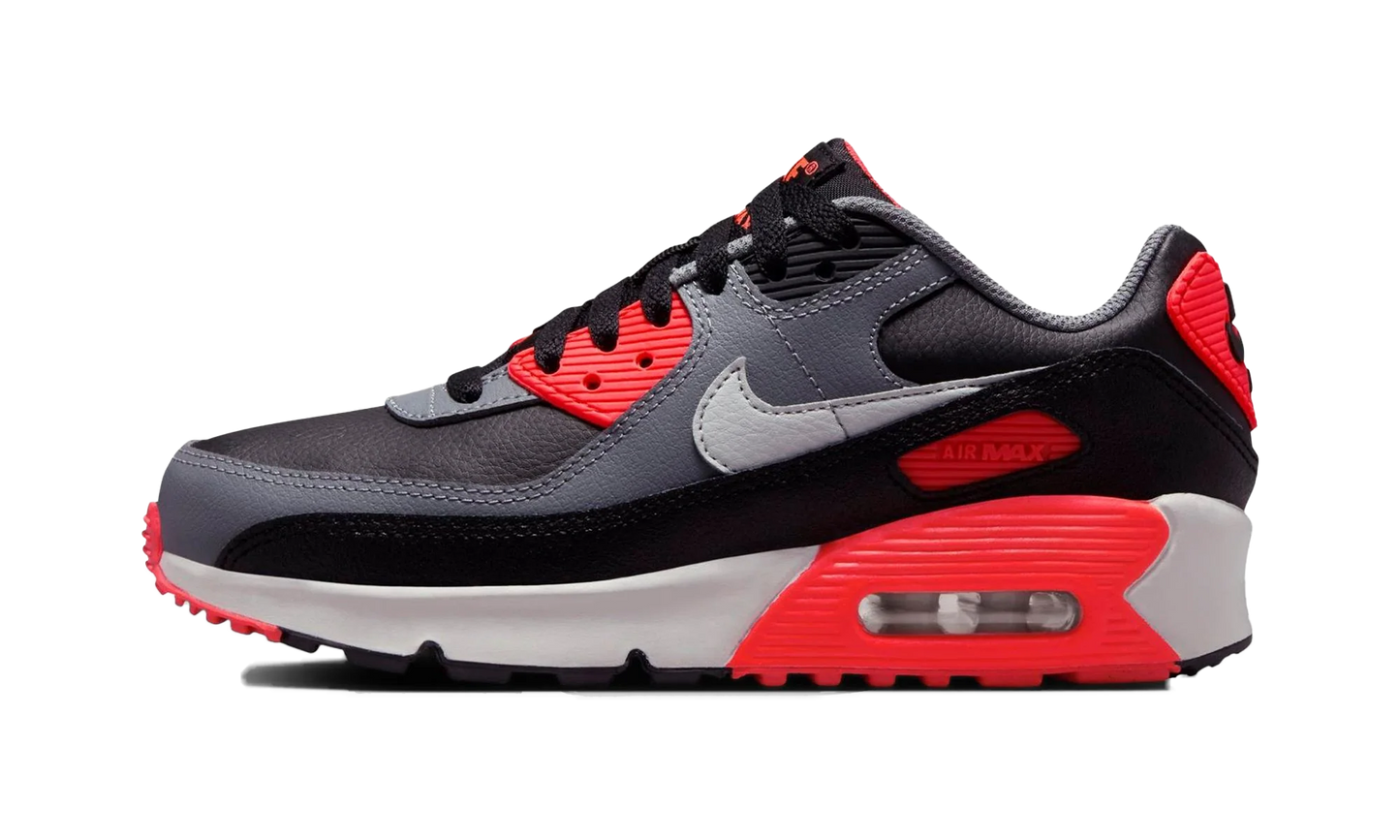 AIR MAX 90 (GS) "BLACK COOL GREY BRIGHT CRIMSON PHOTON DUST (GS)"