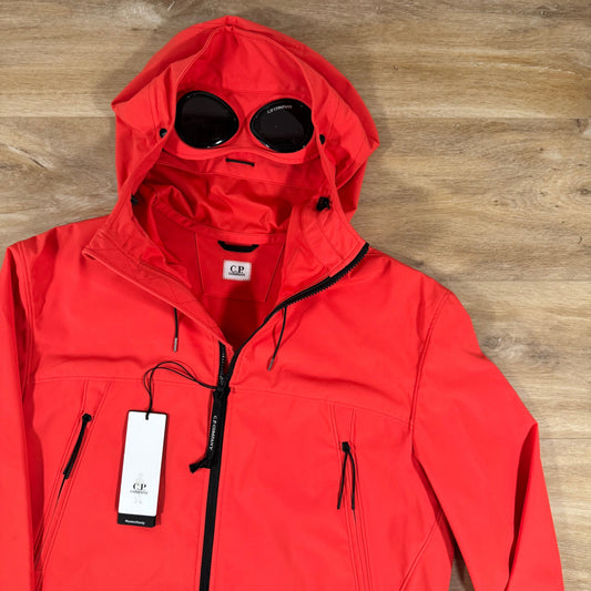 CP Company Shell-R Goggle Jacket in Poinciana Orange