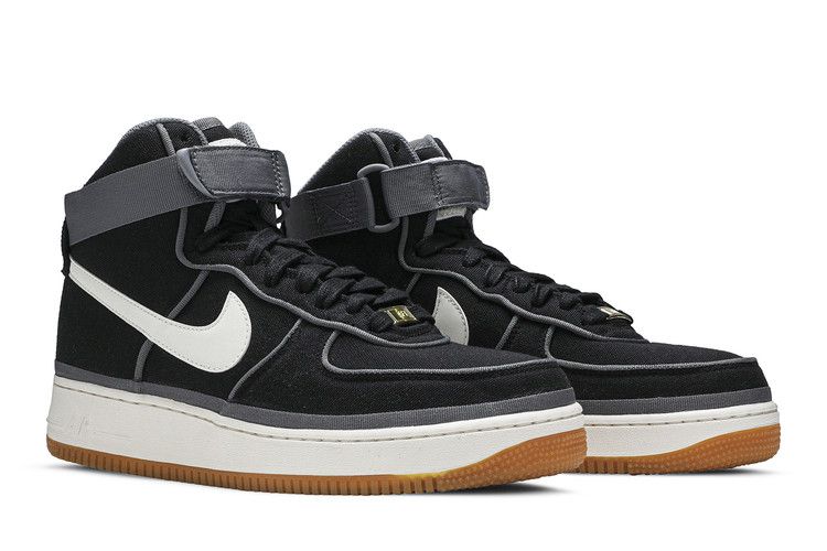 Nike Air Force 1 High '07 LV8 Black Sail Team Orange
