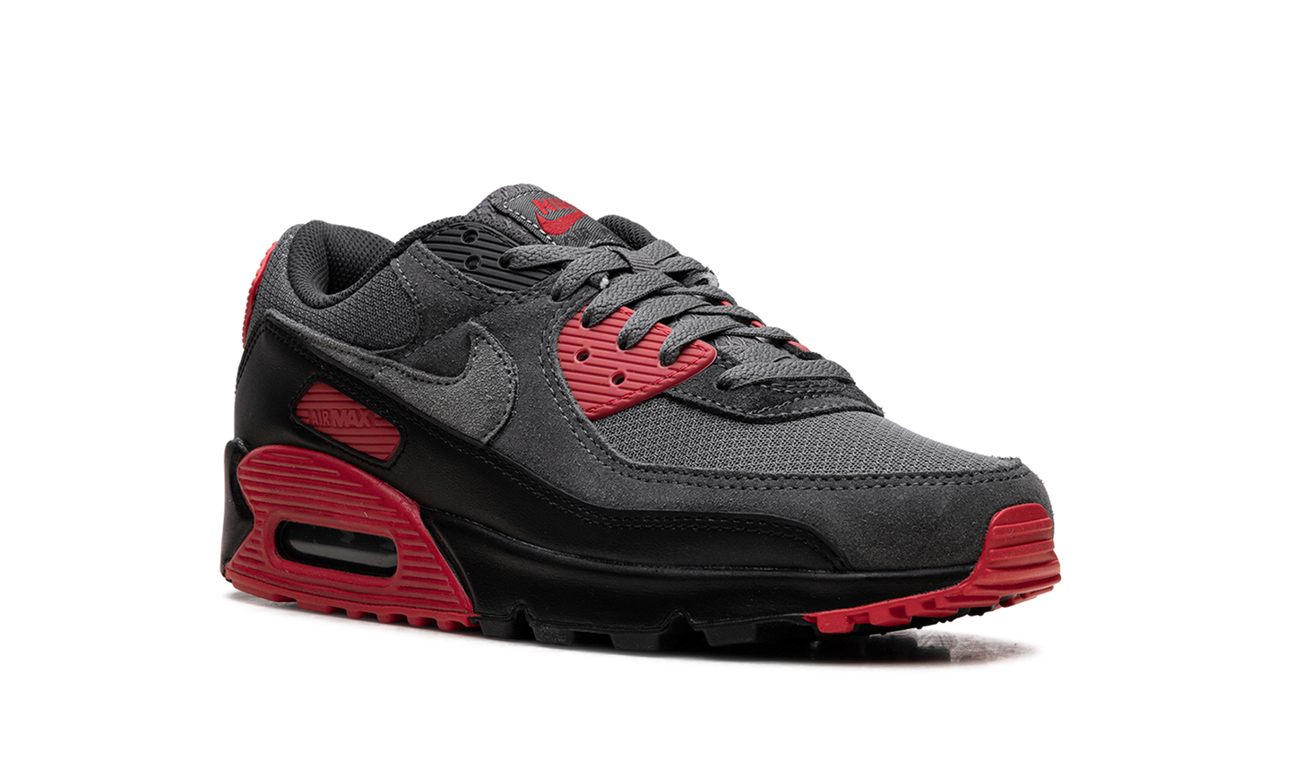 Air Max 90 "Smoke Grey Fire Red"