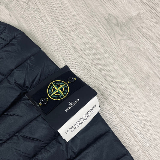 Stone Island Woven Down Jacket - Black