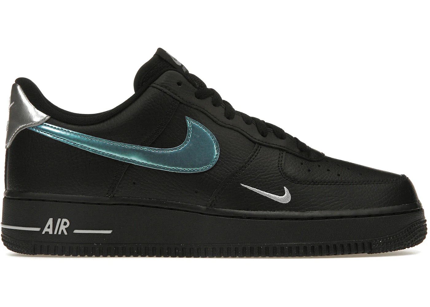 Nike Air Force 1 '07 Low Black Blue Lightning