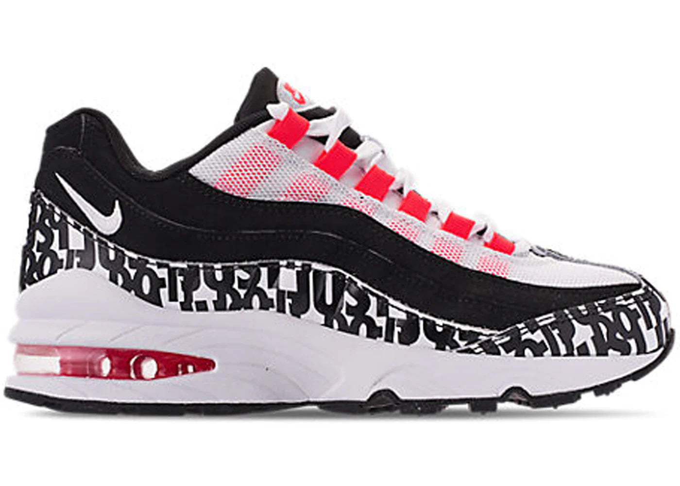 Nike Air Max 95 Print Black White Bright Crimson (GS)