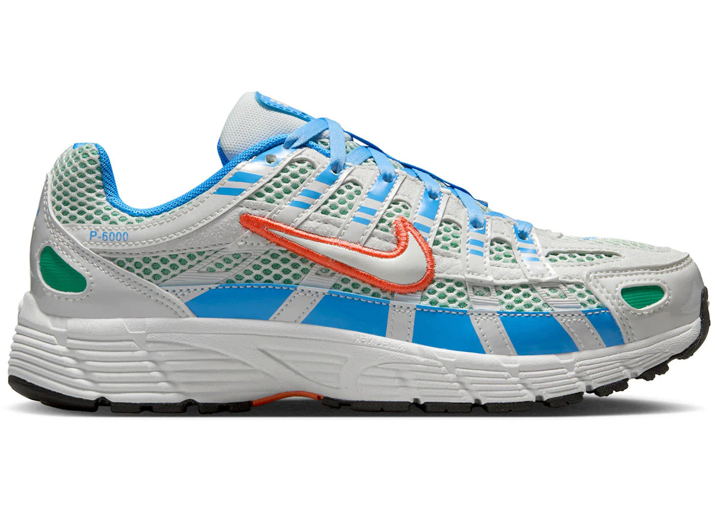 Nike P-6000 Summit White University Blue Stadium Green Magic Ember (GS)
