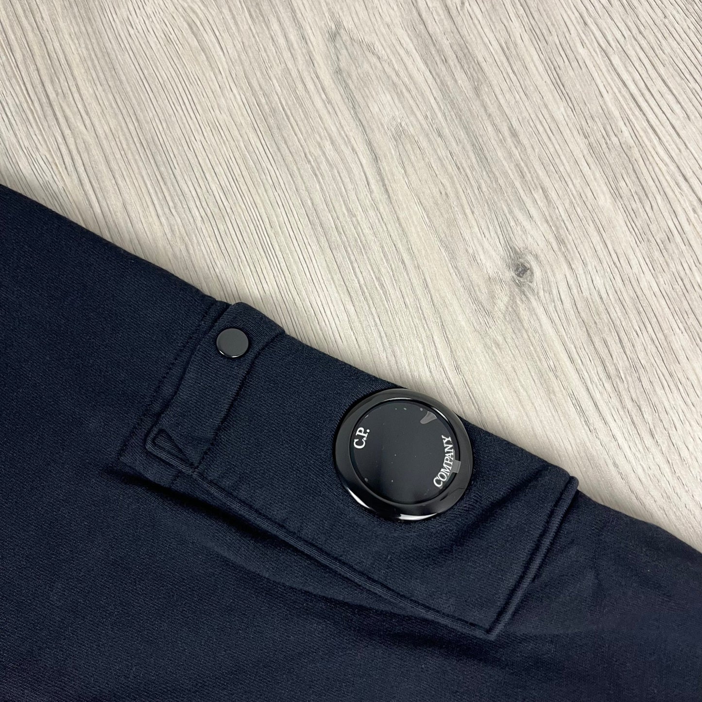 CP Company Raised Fleece Zip Sweatshirt - Navy