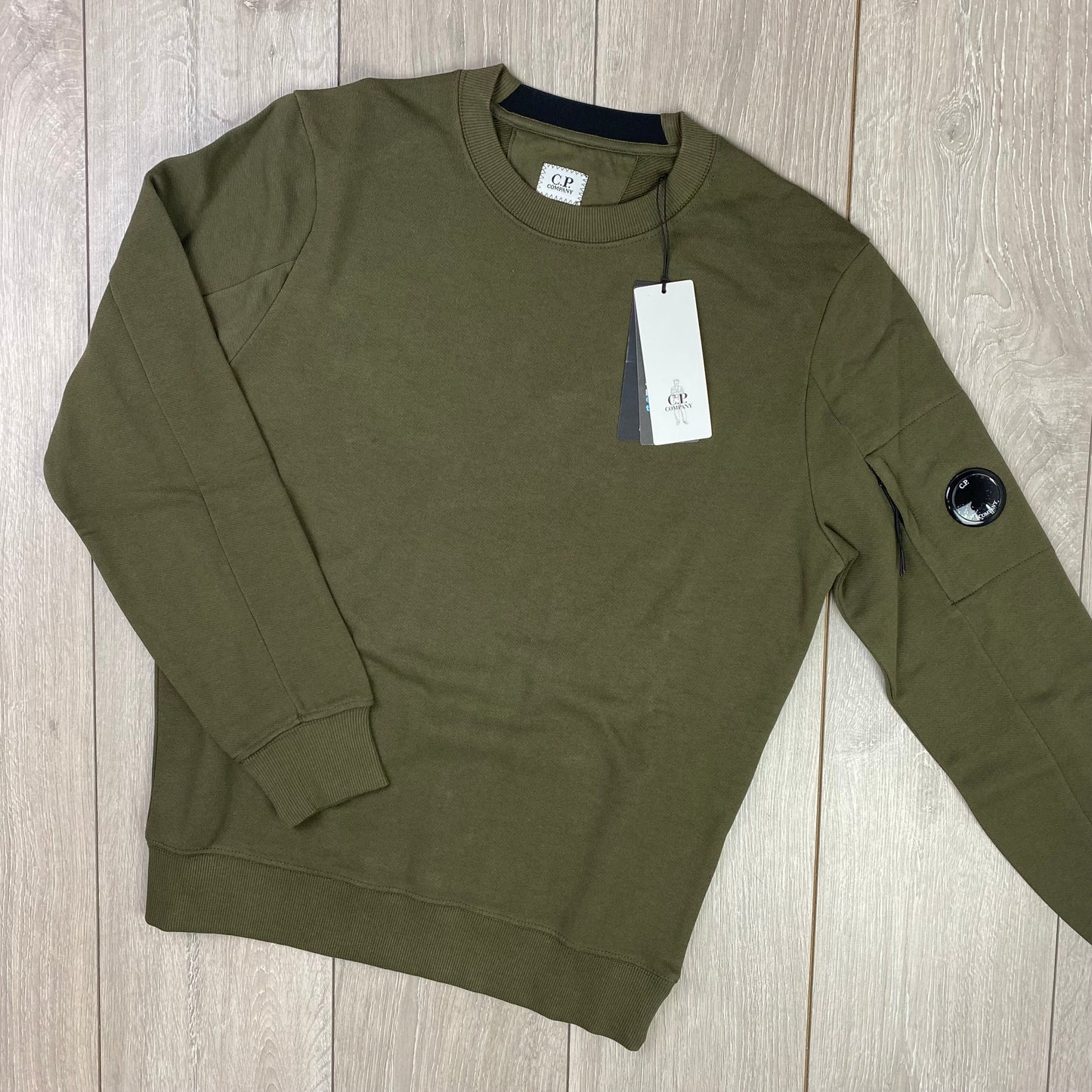 CP Company Raised Fleece Sweatshirt - Ivy Green
