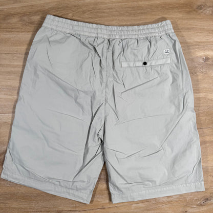 CP Company 50 Fili Stretch Cargo Shorts in Blue Fox - Grey