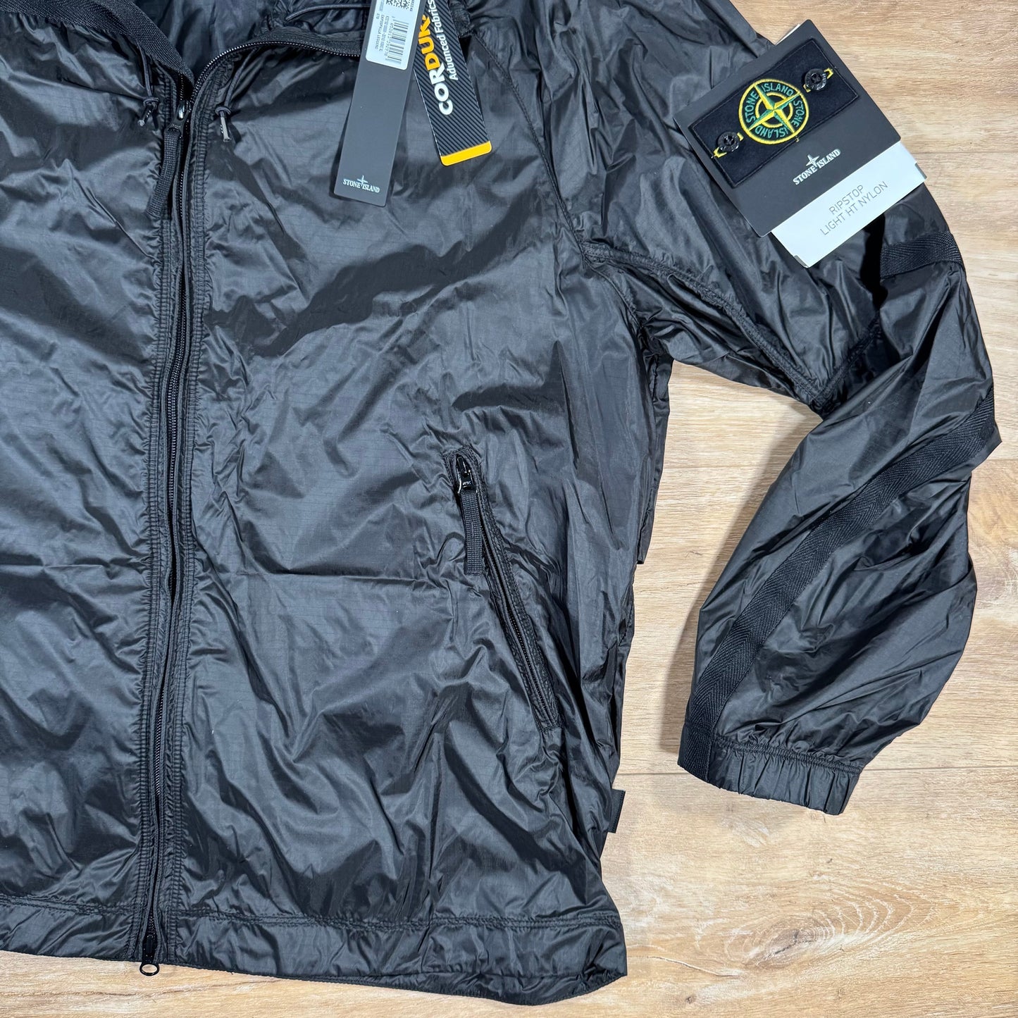 Stone Island Ripstop Light HT Nylon Jacket in Lead Grey