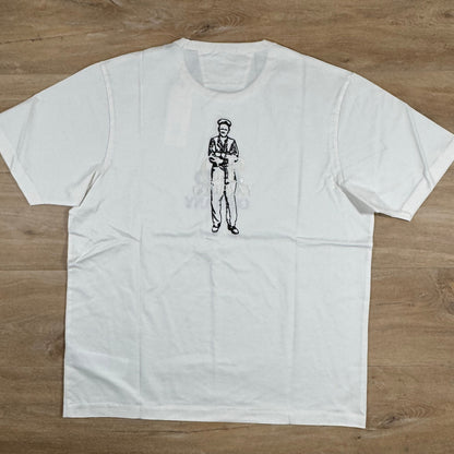 CP Company 30/2 Mercerized Jersey Twisted British Sailor T-Shirt in White