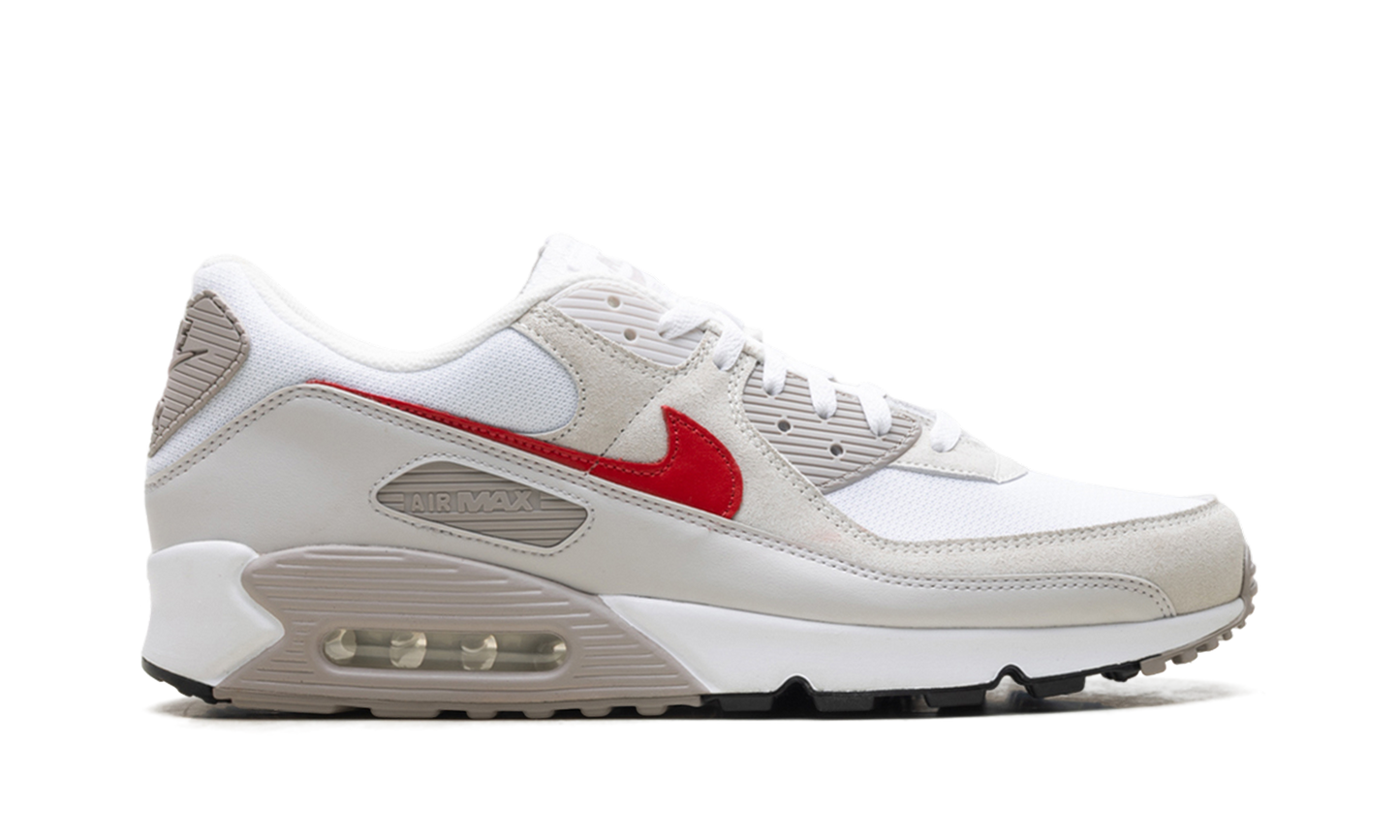 Air Max 90 "White College Grey Vast Grey University Red"
