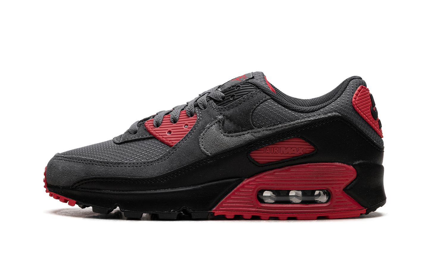 Air Max 90 "Smoke Grey Fire Red"