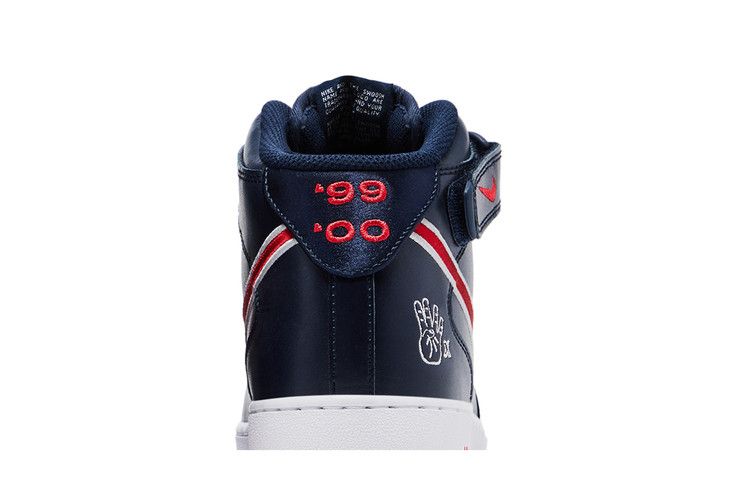 Nike Air Force 1 '07 Mid Obsidian University Red White Wolf Grey (Women's)