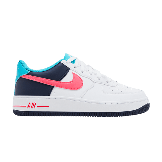 Nike Air Force 1 Low White Thunder Blue Dusty Cactus Racer Pink (GS)
