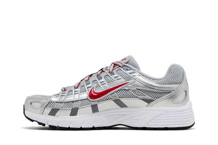 Nike P-6000 Metalic Silver Cool Red (GS)