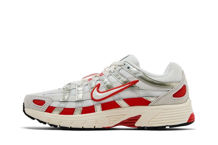 Nike P-6000 Sail Pale Ivory Light Bone Picante Red (Women's)