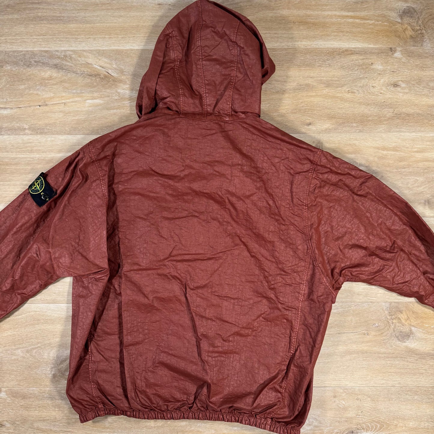 Stone Island Organic Look Nylon Panama-TC Anorak Jacket in Copper