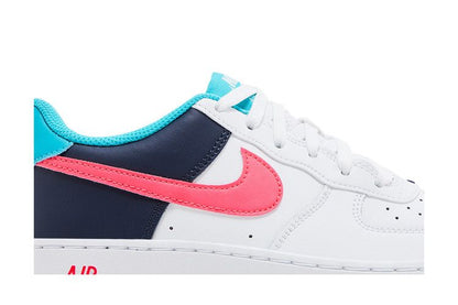 Nike Air Force 1 Low White Thunder Blue Dusty Cactus Racer Pink (GS)