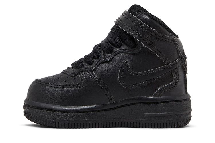 Nike Air Force 1 Mid Black Black  (TD)