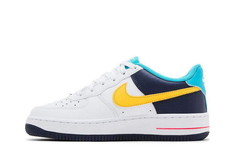 Nike Air Force 1 Low White Thunder Blue Dusty Cactus Racer Pink (GS)