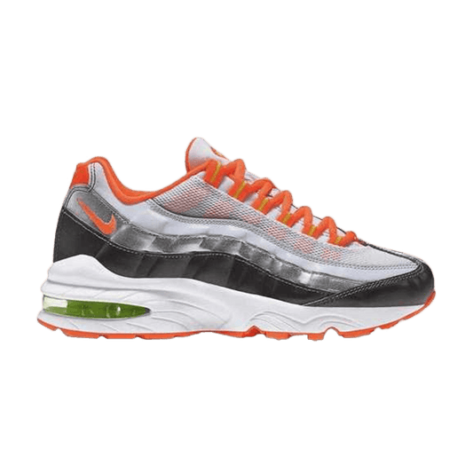 Nike Air Max 95 White Orange Metallic Silver (GS)