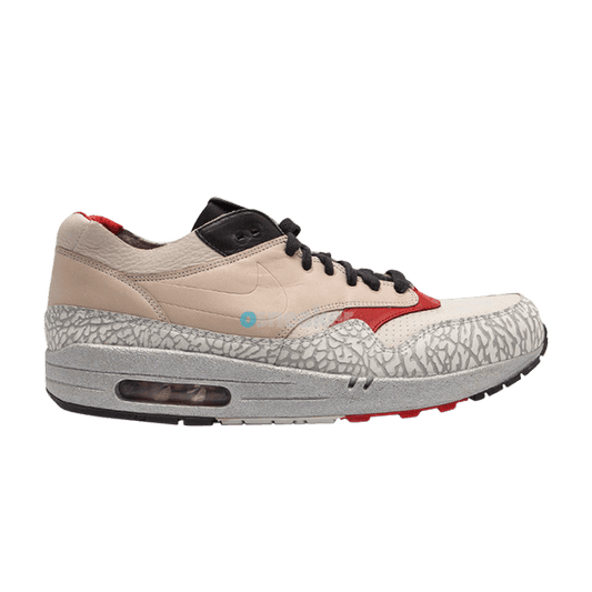 Nike Air Max 1 NL Premium Elephant Print Neutral Grey Varsity Red (2005)