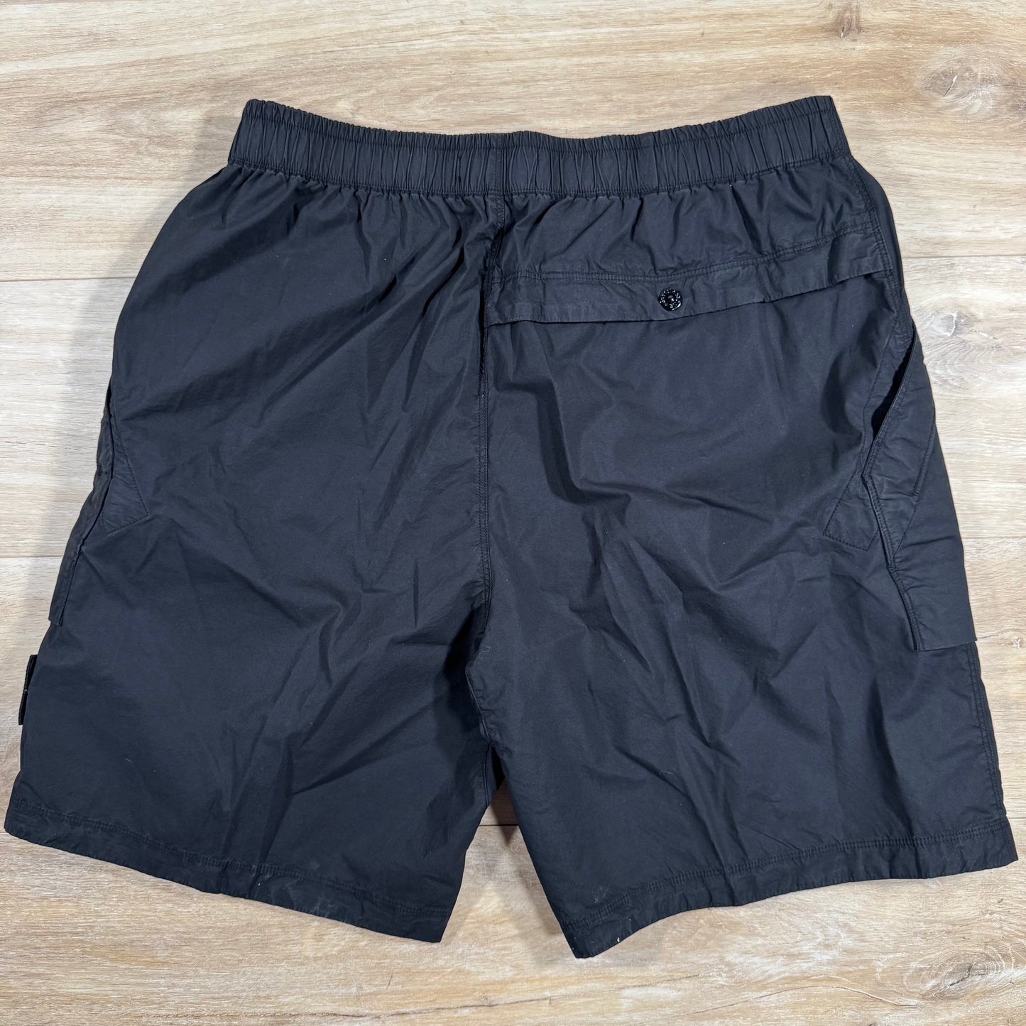 Stone Island Stretch Tela Bermuda Shorts in Black