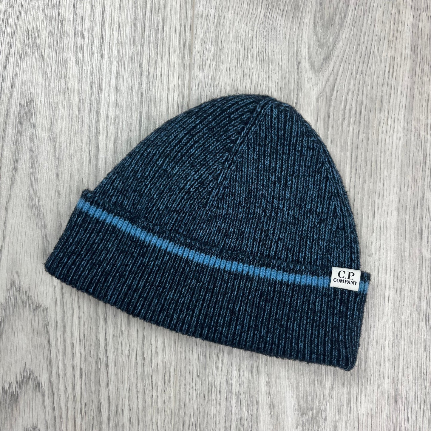 CP Company Patch Beanie - Aegean Blue