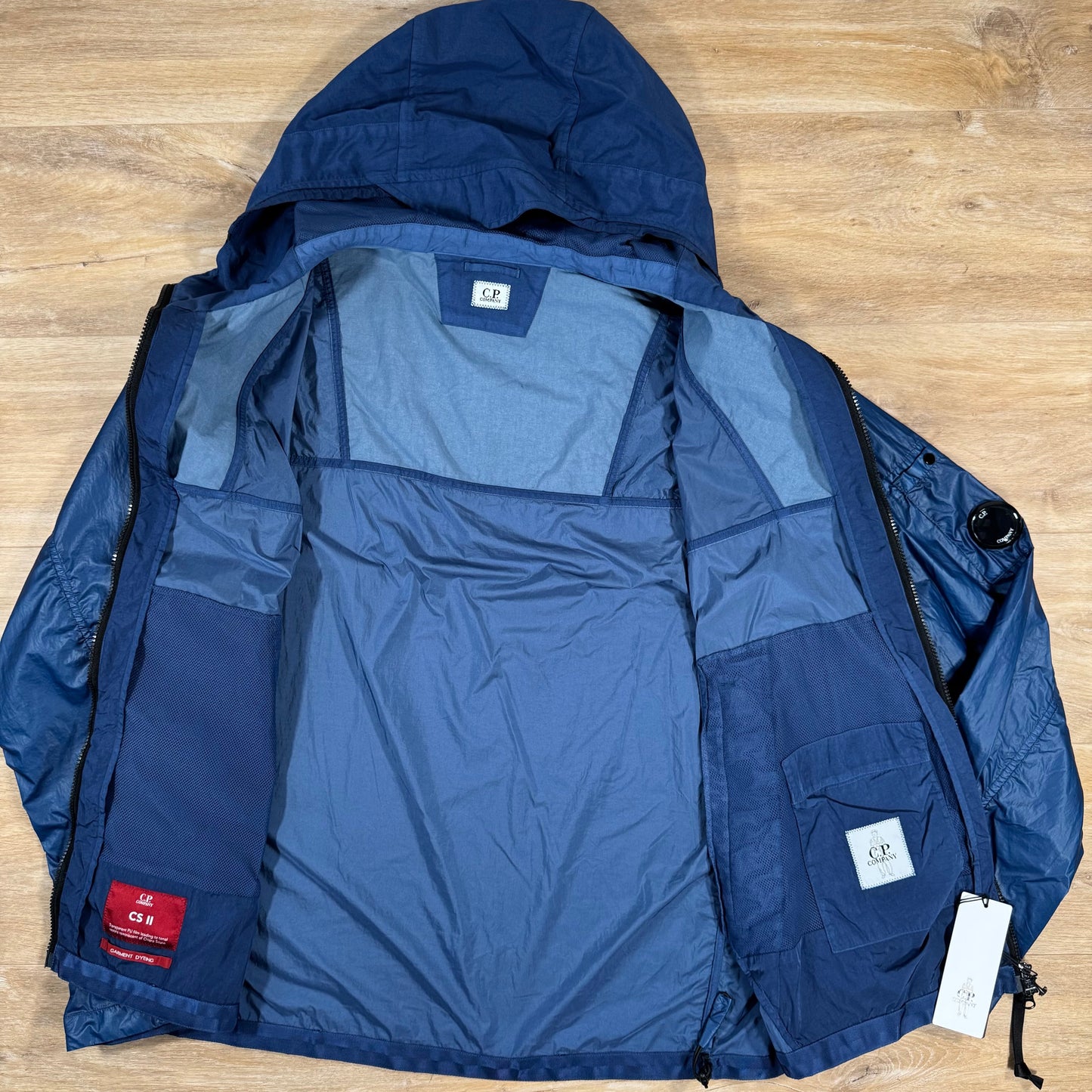 CP Company CS II Mixed Lens Jacket in Oceana - Blue