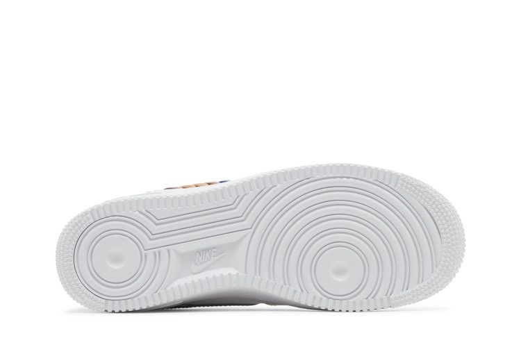 Nike Air Force 1 Low White Rainbow Lace Swoosh (GS)