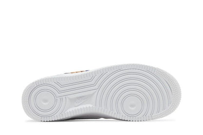 Nike Air Force 1 Low White Rainbow Lace Swoosh (GS)