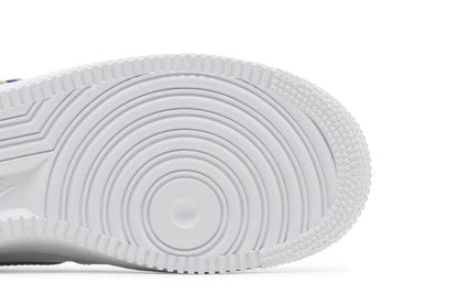 Nike Air Force 1 Low White Rainbow Lace Swoosh (GS)