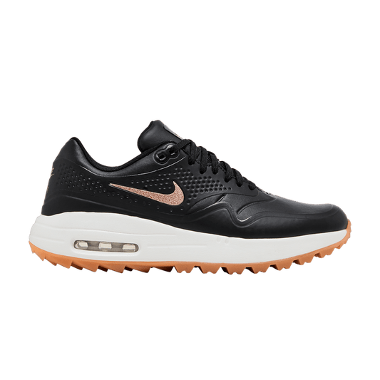 Nike Air Max 1 Golf Black Metallic Red Bronze Gum (Women's)