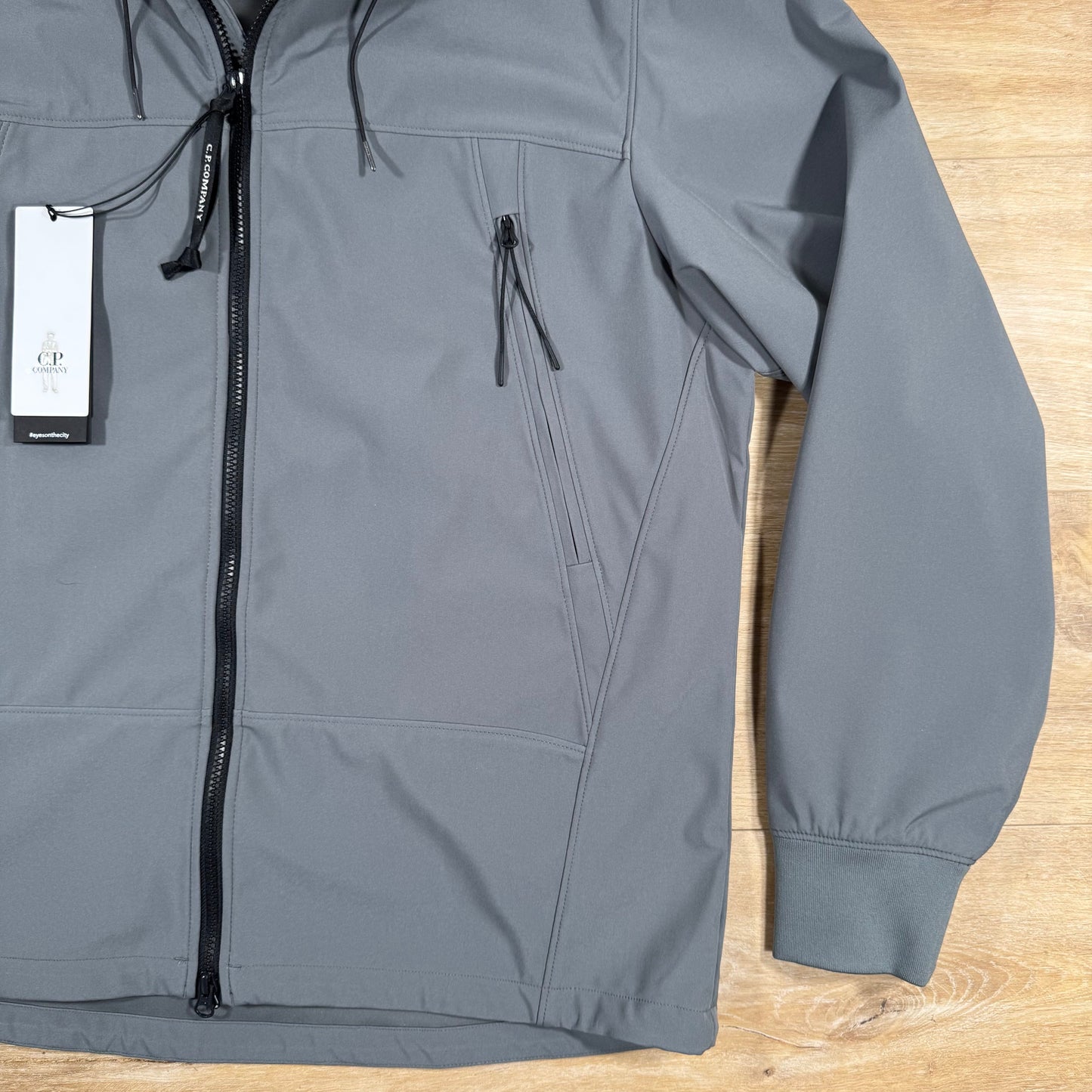 CP Company Shell-R Goggle Jacket in Smoked Pearl - Grey