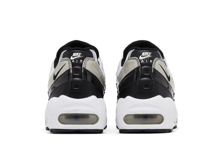 Nike Air Max 95 White Light Iron Ore Black Patent (Women's)