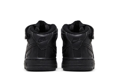 Nike Air Force 1 Mid Black Black  (TD)