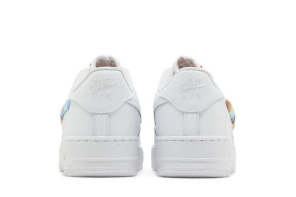 Nike Air Force 1 Low White Rainbow Lace Swoosh (GS)