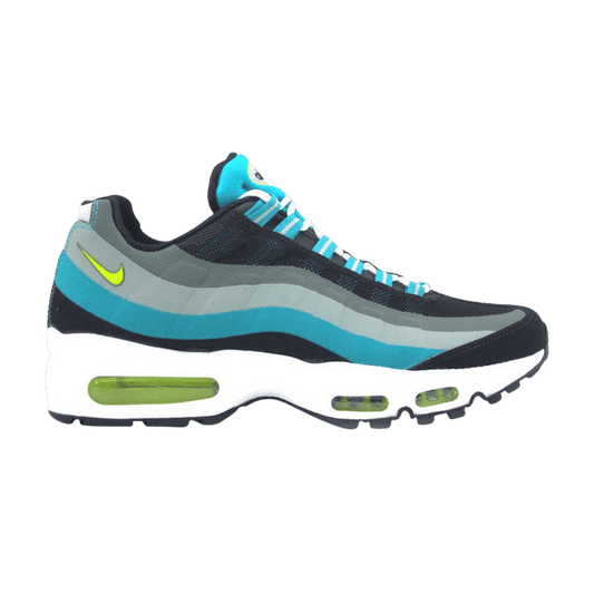 Nike Air Max 95 No Sew Running Sneakers Black/Venom Green-Turbo Green