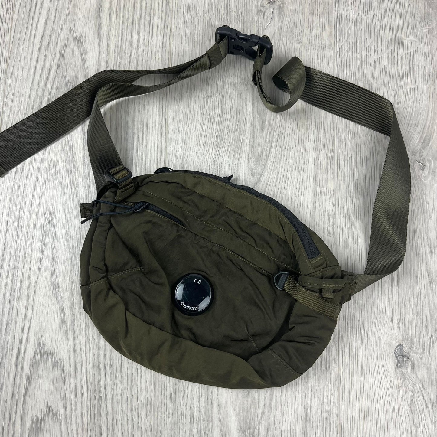 CP Company Zip Chrome Bag - Ivy Green