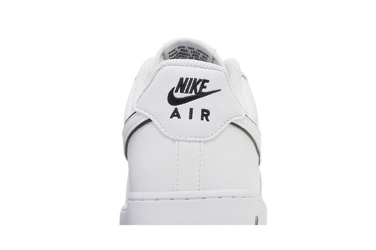 Nike Air Force 1 '07 Low White Black Outline Swoosh