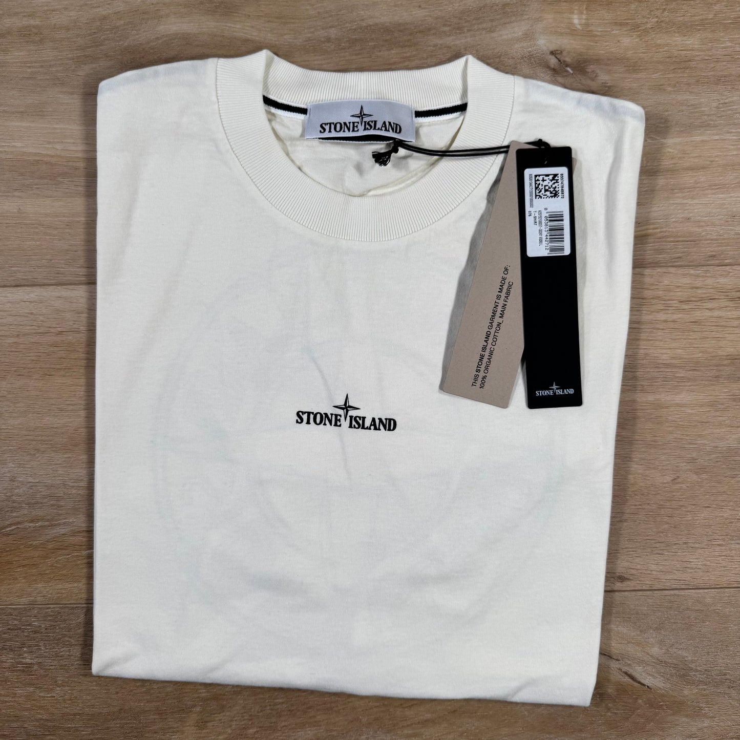 Stone Island Industrial Print T-Shirt in Ivory