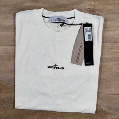 Stone Island Industrial Print T-Shirt in Ivory