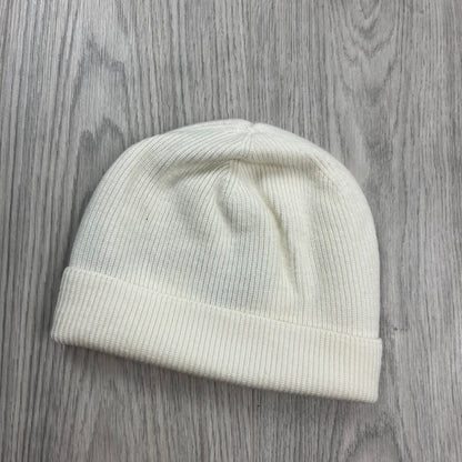 CP Company Patch Beanie - White