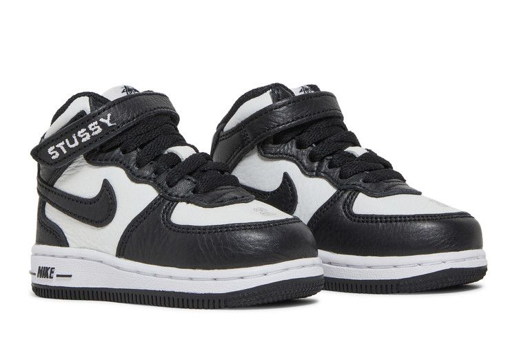 Nike Air Force 1 Mid Stussy Light Bone Black (TD)