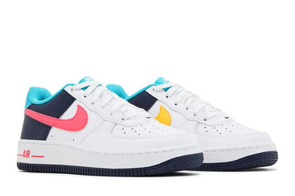 Nike Air Force 1 Low White Thunder Blue Dusty Cactus Racer Pink (GS)
