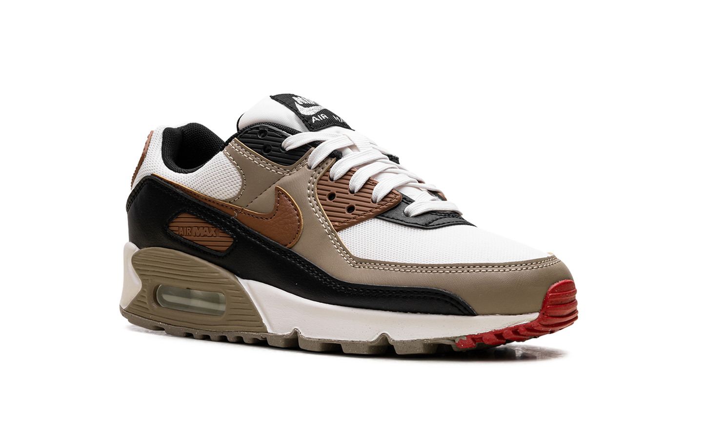 Air Max 90 WMNS "Phantom Black Fire Red Light British Tan"
