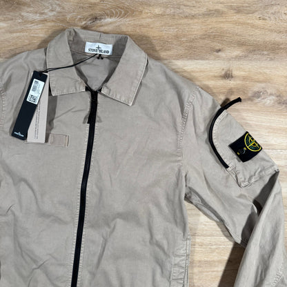 Stone Island Stretch Twill Overshirt in Desert
