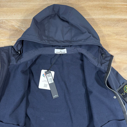 Stone Island Soft Shell-R Jacket in Navy