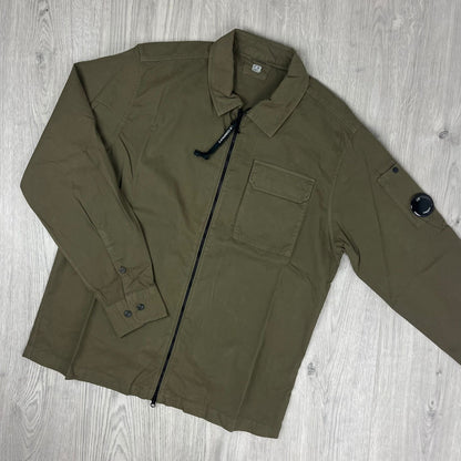 CP Company Zip Overshirt - Ivy Green