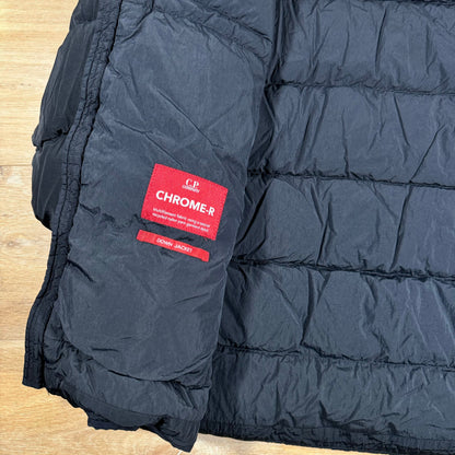 CP Company Chrome-R Goggle Down Jacket in Navy